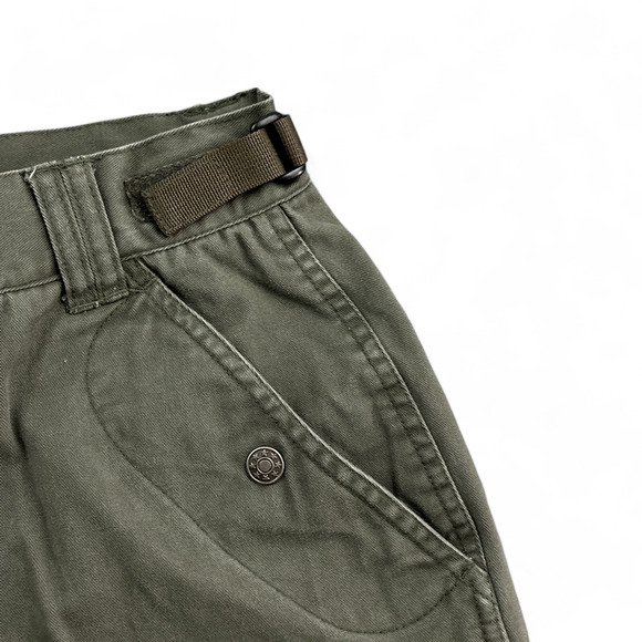 Vintage MT:2 Cargo Shorts Mens 27 Green Military Raver Baggy Parachute 90s - Picture 6 of 10